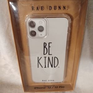 RAE DUNN "Be Kind" iPhone 12/iPhone 12 Pro phone case. (New in box)